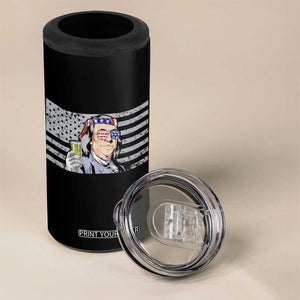 Funny Drinking Franklin' 4 in 1 Can Cooler Tumbler I Only Drink Beer 3 Days A Week Humorous Drinker Lovers US Flag TB10 Print Your Wear