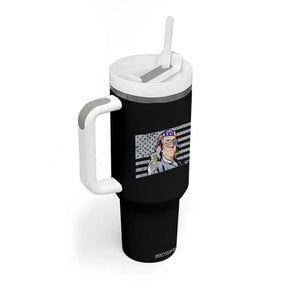 Funny Drinking Franklin' Tumbler With Handle I Only Drink Beer 3 Days A Week Humorous Drinker Lovers US Flag TB10 Print Your Wear