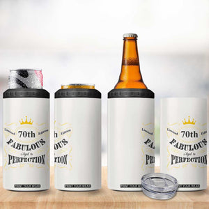 70th Birthday Gift 4 in 1 Can Cooler Tumbler Turning 70 Gifts for Grandma Mom 1954 Mug TB10 Print Your Wear