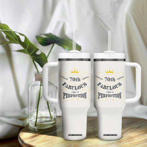 70th Birthday Gift Tumbler With Handle Turning 70 Gifts for Grandma Mom 1954 Mug TB10 Print Your Wear