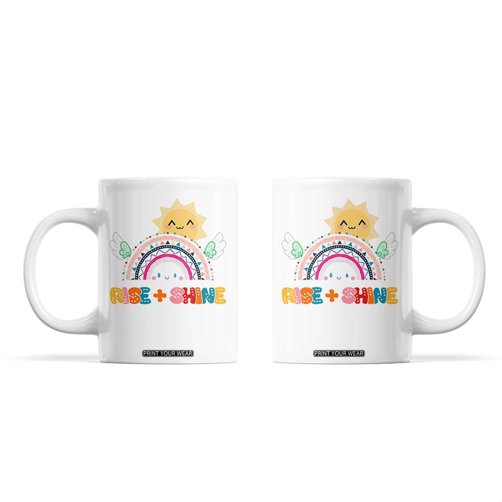 Motivation Gifts Coffee Mug Rise And Shine TB10 White Print Your Wear