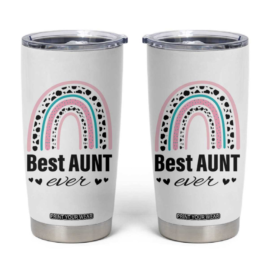 Auntie Tumbler Cup Best Aunt Ever TB10 White Print Your Wear