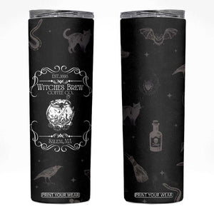 Witches Brew Coffee Co Iced Coffee Skinny Tumbler Hocus Gifts for Women Halloween Birthday TB10 Black Print Your Wear