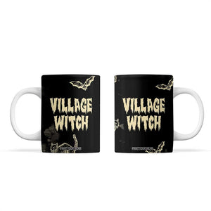 Witch Cat Coffee Mug Witchy Vibes Halloween Black Cat Lover Gifts TB10 Black Print Your Wear