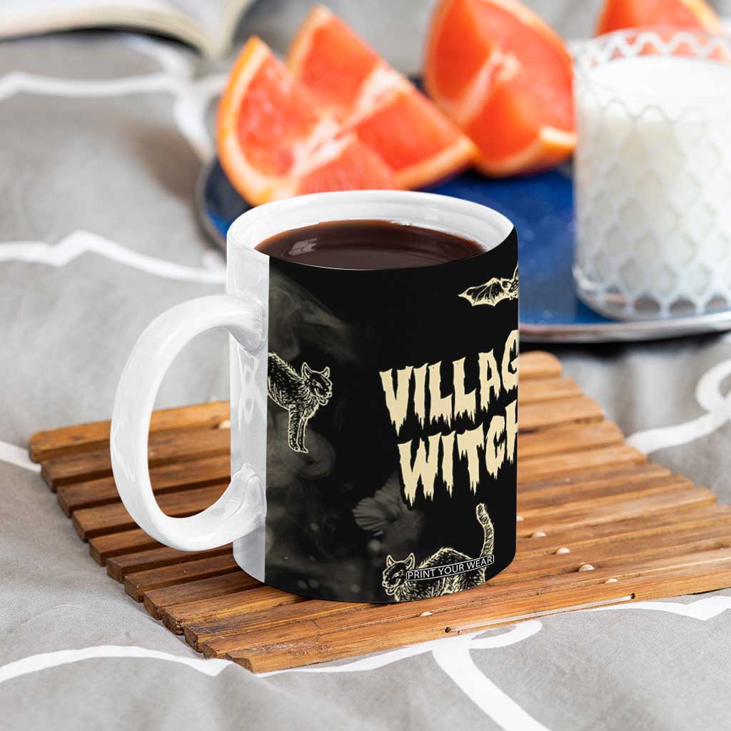 Witch Cat Coffee Mug Witchy Vibes Halloween Black Cat Lover Gifts TB10 Print Your Wear