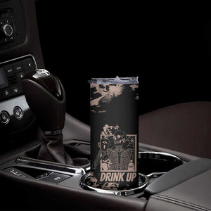 Skeleton Coffee Skinny Tumbler Skull Skeleton Halloween Coffee Lover TB10 Print Your Wear