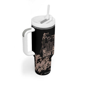 Skeleton Coffee Tumbler With Handle Skull Skeleton Halloween Coffee Lover TB10 Print Your Wear