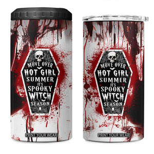 Horror Halloween 4 in 1 Can Cooler Tumbler Move Over Hot Girl Summer It's Spooky Bitch Season TB10 One Size: 16 oz Blood Print Your Wear