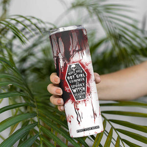 Horror Halloween Skinny Tumbler Move Over Hot Girl Summer It's Spooky Bitch Season TB10 Print Your Wear