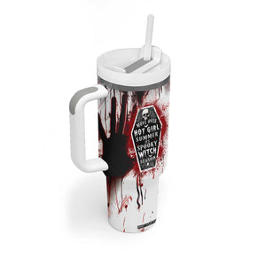 Horror Halloween Tumbler With Handle Move Over Hot Girl Summer It's Spooky Bitch Season TB10 Print Your Wear