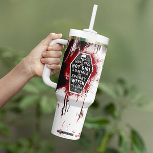 Horror Halloween Tumbler With Handle Move Over Hot Girl Summer It's Spooky Bitch Season TB10 Print Your Wear