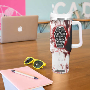 Horror Halloween Tumbler With Handle Move Over Hot Girl Summer It's Spooky Bitch Season TB10 Print Your Wear