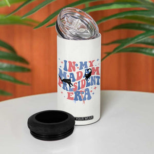 Funny Childless Cat Ladies For Kamala Harris 2024 4 in 1 Can Cooler Tumbler In My Madam President Era Democrat Cat Mom Gift TB10 Print Your Wear