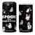 Halloween Spooky Sport Ghost 4 in 1 Can Cooler Tumbler TB10 One Size: 16 oz Black Print Your Wear