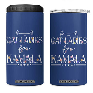 Childless Cat Ladies For Kamala Harris 2024 4 in 1 Can Cooler Tumbler Madam President Mama Gifts for Pet Lovers TB10 One Size: 16 oz Navy Print Your Wear