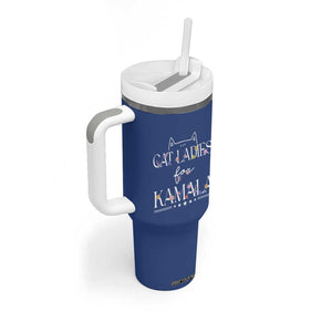 Childless Cat Ladies For Kamala Harris 2024 Tumbler With Handle Madam President Mama Gifts for Pet Lovers TB10 Print Your Wear