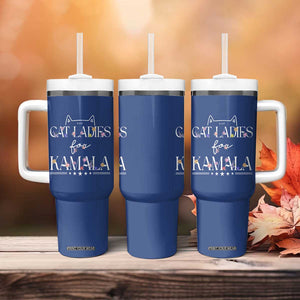 Childless Cat Ladies For Kamala Harris 2024 Tumbler With Handle Madam President Mama Gifts for Pet Lovers TB10 Print Your Wear