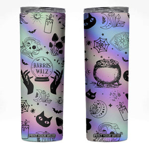 Witches for Kamala Skinny Tumbler Feminist Gift Witchy Decor Witch Coffee Cup Fortune Teller TB10 Gradient Print Your Wear