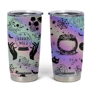 Witches for Kamala Tumbler Cup Feminist Gift Witchy Decor Witch Coffee Cup Fortune Teller TB10 Gradient Print Your Wear