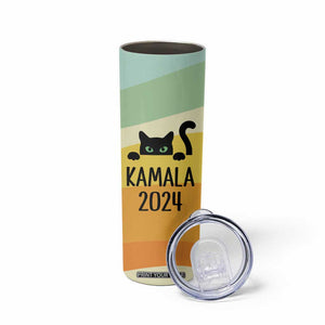 Kamala Harris Black Cat Skinny Tumbler Madame President TB10 Print Your Wear