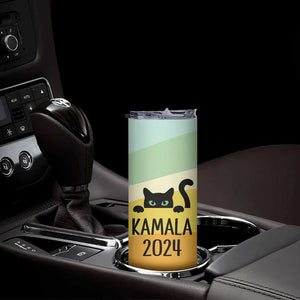 Kamala Harris Black Cat Skinny Tumbler Madame President TB10 Print Your Wear