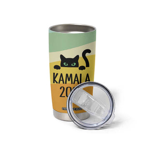 Kamala Harris Black Cat Tumbler Cup Madame President TB10 Print Your Wear