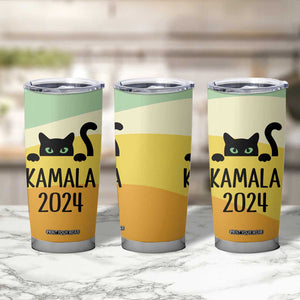 Kamala Harris Black Cat Tumbler Cup Madame President TB10 Print Your Wear