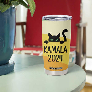 Kamala Harris Black Cat Tumbler Cup Madame President TB10 Print Your Wear