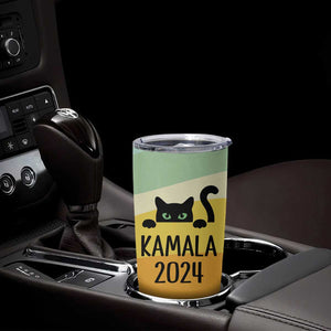 Kamala Harris Black Cat Tumbler Cup Madame President TB10 Print Your Wear