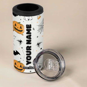 Personalized Cute Boo-Jee 4 in 1 Can Cooler Tumbler Custom Name Halloween Ghost Boujee Pumpkin Fall Cup Spooky Season Gift TB10 Print Your Wear