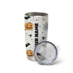 Personalized Cute Boo-Jee Tumbler Cup Custom Name Halloween Ghost Boujee Pumpkin Fall Cup Spooky Season Gift TB10 Print Your Wear