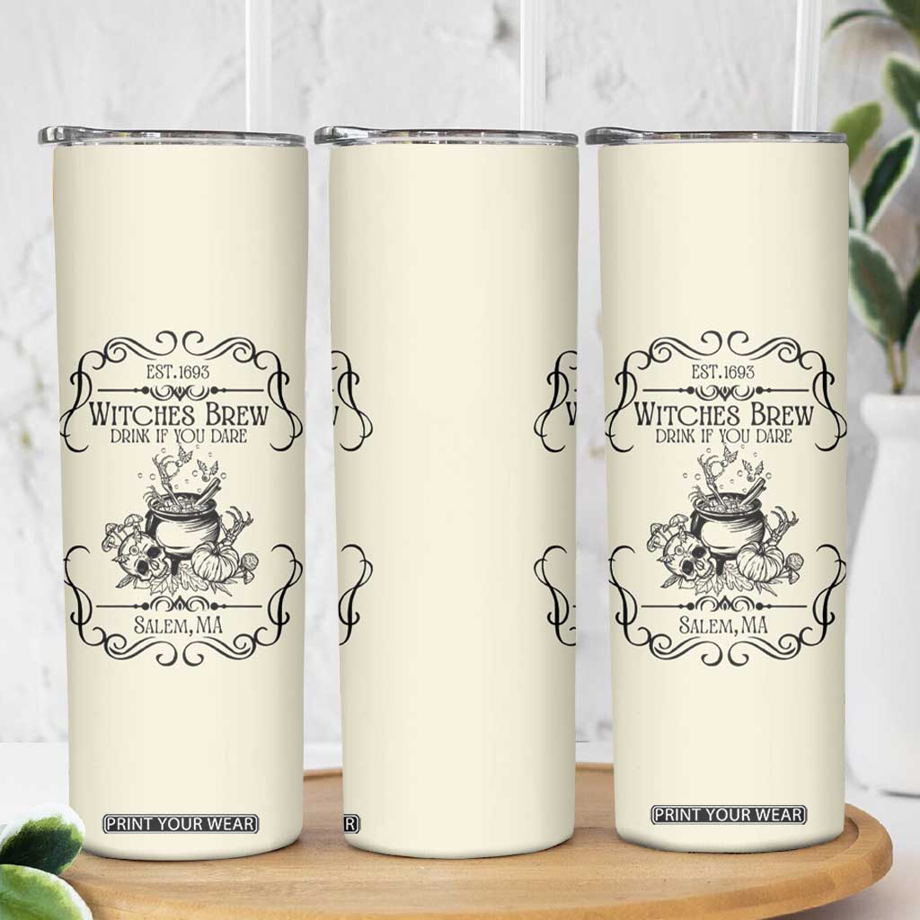 Witches Brew Coffee Co Iced Coffee Cup Skinny Tumbler Funny Witchy Vibes Spooky Decorations TB10 Print Your Wear