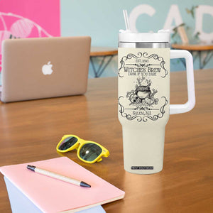 Witches Brew Coffee Co Iced Coffee Cup Tumbler With Handle Funny Witchy Vibes Spooky Decorations TB10 Print Your Wear