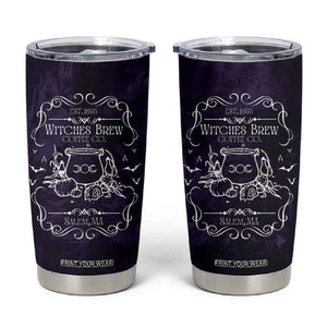 Witches Brew Coffee Co Iced Coffee Tumbler Cup Frosted Potion Fall Halloween Gifts TB10 Purple Print Your Wear