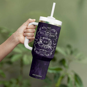 Witches Brew Coffee Co Iced Coffee Tumbler With Handle Frosted Potion Fall Halloween Gifts TB10 Print Your Wear