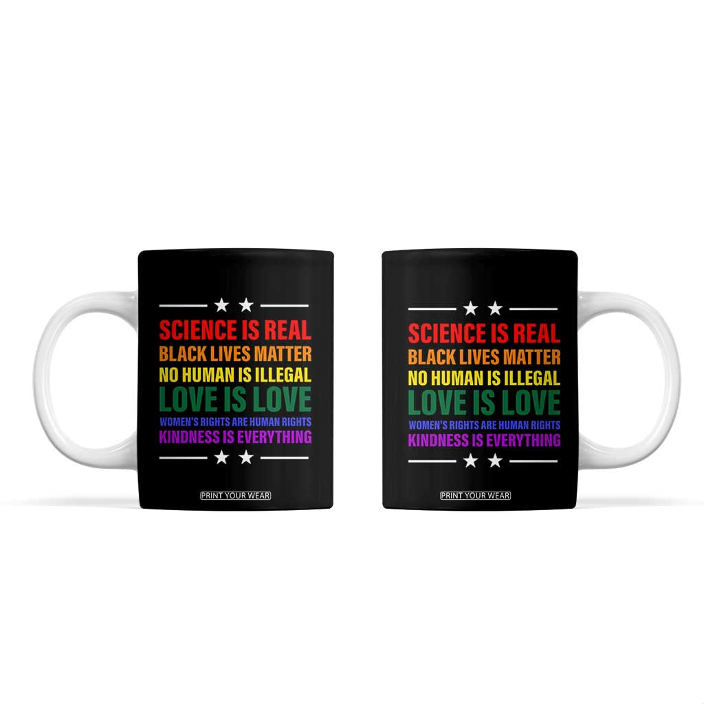 Equality Coffee Mug LGBTQ BLM Black Pride Gift TB10 Black Print Your Wear