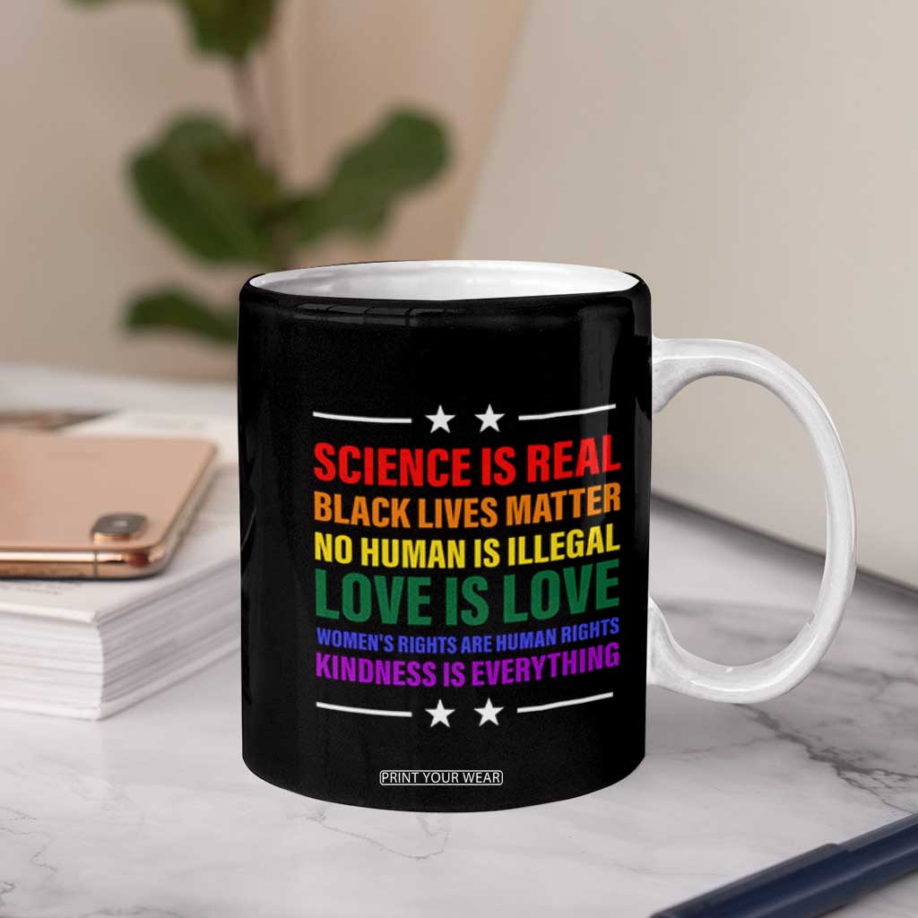 Equality Coffee Mug LGBTQ BLM Black Pride Gift TB10 Print Your Wear