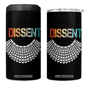 Ruth Bader Ginsburg 4 in 1 Can Cooler Tumbler I Dissent Notorious RBG Quote Feminist Gifts Women TB10 One Size: 16 oz Black Print Your Wear