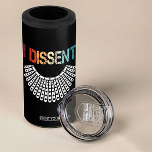 Ruth Bader Ginsburg 4 in 1 Can Cooler Tumbler I Dissent Notorious RBG Quote Feminist Gifts Women TB10 Print Your Wear