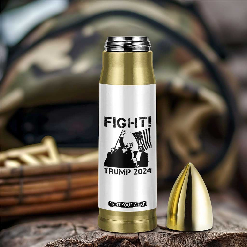 Trump Raised Fist Bullet Tumbler Fight Trump 2024 American Flag TB10 Print Your Wear