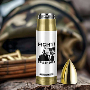 Trump Raised Fist Bullet Tumbler Fight Trump 2024 American Flag TB10 Print Your Wear