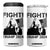 Trump Raised Fist 4 in 1 Can Cooler Tumbler Fight Trump 2024 American Flag TB10 One Size: 16 oz White Print Your Wear