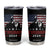 Trump 2024 Tumbler Cup At Election Rally American Retro Flag TB10 Black Print Your Wear