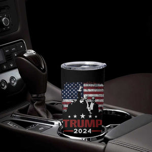 Trump 2024 Tumbler Cup At Election Rally American Retro Flag TB10 Print Your Wear