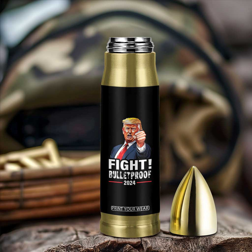 Trump 2024 Bullet Tumbler Fight BulletProof At Election Rally American TB10 Print Your Wear