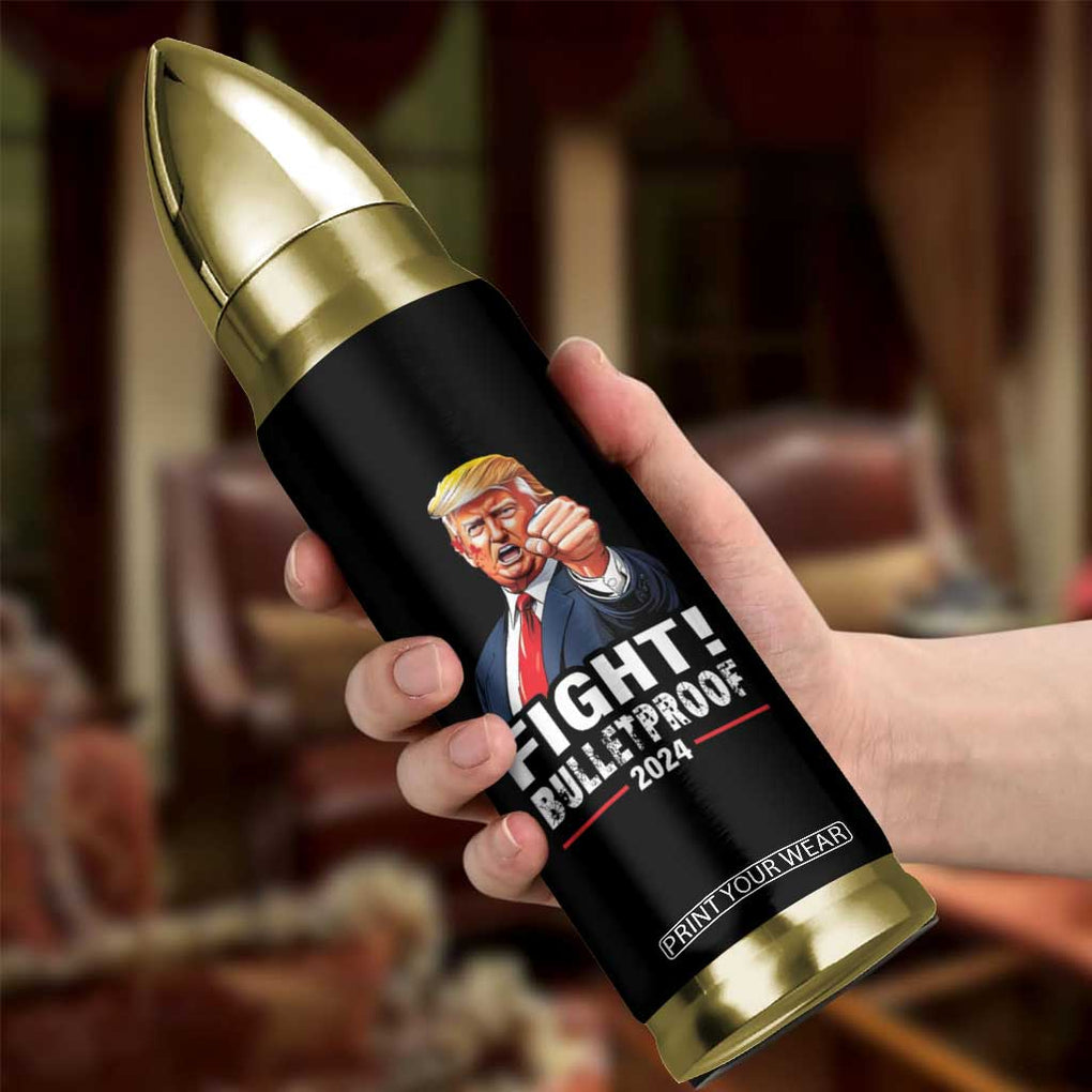 Trump 2024 Bullet Tumbler Fight BulletProof At Election Rally American TB10 Print Your Wear