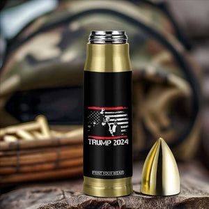 Trump 2024 Bullet Tumbler At Election Rally American Flag TB10 Print Your Wear