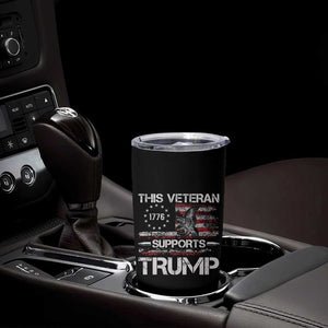 This Veteran Supports Trump 2024 Tumbler Cup American Flag 4th Of July 45 47 TB10 Print Your Wear