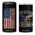 This Veteran Supports Trump 2024 Election 4 in 1 Can Cooler Tumbler American Flag Eagle Grandpa Dad Gifts TB10 One Size: 16 oz Black Print Your Wear