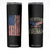 This Veteran Supports Trump 2024 Election Skinny Tumbler American Flag Eagle Grandpa Dad Gifts TB10 Black Print Your Wear